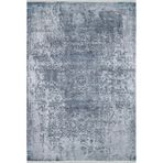 170x240 cm Muzaffargarh Lacivert Modern Yün El Dokuma Modern Geometrik Etnik Eskitme Desenli Boho Oturma Odası Salon Yolluk Koridor Mutfak Halısı