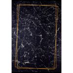 170x240 cm Nijnekamsk Siyah Çerçeveli Yün El Dokuma Modern Geometrik Etnik Eskitme Desenli Boho Oturma Odası Salon Yolluk Koridor Mutfak Halısı