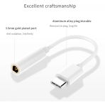 1744 Type C To 3.5mm Kulaklık Ses Çevirici Dönüştürücü USB Type-C Male To 3.5 mm Female Audio Adapter Aux Adaptör (Samsun Modeller ile Uyumlu Değildir)