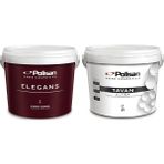 17,5kg/ 12,5lt Polisan Elegans Silinebilir Duvar Boyası + 17,5kg Polisan Tavan Ultra Tavan Boyası 2li Set - Sahra Beji