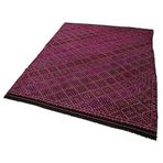 175x230 cm Geometrik Kilim Pembe Geometrik Bohem Yün Pamuk El Yapımı El Örgüsü Vintage Türk Kilimi Oturma Odası Yatak Odası Kreş Koridor İç Mekan için