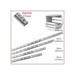 17mm 40cm Teleskopik Ray Çekmece Kızağı Çekmece Rayı 17x406 Çekmece Rayları