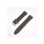 17Mm Swatch Uyumlu Chrono Model Slikon Saat Kordonu - Kahve
