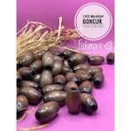 17X25 mm Oval Ahşap Boncuk (50 Gram 18 Adet) Makrome Çanta Tasarım Tahta Boncuk Delik Çapı 6 mm - Kahverengi