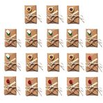 18 adet retro kraft boş zarf, tebrik kartları, teşekkür kartları, kraft kağıdı zarf, kurutulmuş çiçek süslü kartpostal, doğum günü, düğün, teşekkür kartı, sevgililer günü, bebek duş için