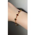 18 Ayar Altın Kaplama Swarovski Taşlı Gema Umay Bileklik