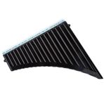 18 Boru Pan Flüt C Tuşu, Panpipes Pan Boruları Ağızlık Rüzgar Enstrümanı Ile Öğrenciler Için Yeni Başlayanlar Torba Taşıma (BLACK)