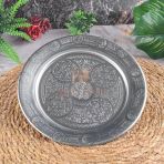 18 Cm 3 Adet 430 Kalite Krom Çelik Yuvarlak Servis Tabağı - Salata Meze Köfte İçin Şık Sunum Tabağı - Kararmaz Fırına Dayanıklı El İmalatı Gaziantep