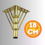 18 Cm Metal 3 Telli Koltuk Ayağı Mobilya Ayağı Ünite Ayağı Konsol Ayağı Puf Berjer Ayağı