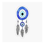 18 CM Nazar Boncuğu Sticker Duvar Etiket Araba Yapıştırma M9