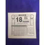 18 Ekim 2001 Takvim Yaprağı - Nostalji Koleksiyonluk Takvim Yaprağı B