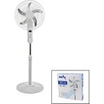 18 Inc 45 cm Kumandalı Sanayi Tipi Ayaklı Vantilatör 5-Metal Pervane 3-Kademe Hız 65W Y:137CM (4887) - Renkli