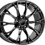 18 inç 5x112 A3 A4 Golf Jetta Octavia Caddy Uyumlu Siyah Jant Modeli (4 Adet)