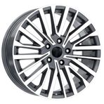 18 inç 5x120 Tranporter Caravelle Uyumlu Gun Metal Elmas Kesim Jant Modeli (4 Adet)