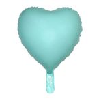 18" Kalp Makaron Mavi Folyo Uçan Balon
