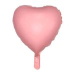 18" Kalp Makaron Pembe Folyo Uçan Balon