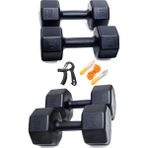 18 Kg Dambıl Set 6Kg X2 3Kg X2 SAYAÇLI AYARLANABİLİR EL YAYI + SAYAÇLI ATLAMA İPİ