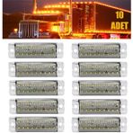 18 LEDLİ YAN MARKER LAMBA KAMYONET DORSE KAMYON LED LAMBA BEYAZ 12 Volt 10 Adet
