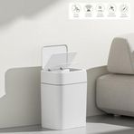 18 Litre Sensörlü Otomatik Çöp Kovası Ofis Mutfak Banyo Balkon Çöp Kovası
