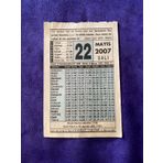 18 Mayis 2007 Takvim Yapragi - Nostalji Koleksiyonluk Takvim Yapragi
