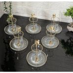 18 Parça Çay Seti Gold Kelebek Çay Kaşıklı 6 Bardak 6 Tabak 6 Kaşık