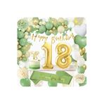 18 Yaş Küf Yeşilli Zincir Balon Set