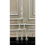 180 ml Kristal Ayaklı Sade Su ve Kahve Bardağı Beyaz Renk - Seçenek 1
