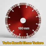 180 mm 18 cm Turbo Kanallı Elmas Kesme Diski Avuç Taşlama Seramik Beton Granit Tuğla Blok Için Uygun - Bordo