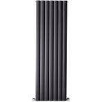 1800X555MM Lilac Dikey Antrasit Alüminyum Radyatör Standart Bağlantı