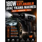 180W 18000Rpm 203Psı Katlanabilir Araç Yıkama Makinesi Dijital Göstergeli Basınçlı Su Pompası
