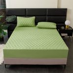 180x200 cm yeşil yatak örtüsü hipoalerjenik 3D baskılı kış lastikli levha klasik Polyester ve pamuklu kumaş düz renk yatak yatak yatak ve yatak