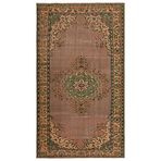 181x316 cm Atina Bej Vintage Yün El Dokuma Modern Geometrik Etnik Eskitme Desenli Boho Oturma Odası Salon Yolluk Koridor Mutfak Halısı