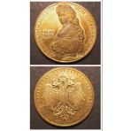 1837 - 1898 ELISABETH KAISERIN VON ÖSTERREICH HK - A900 - 11.26gr 22 ayar A900 Altın Madalya