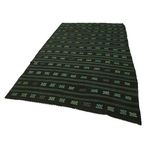 183x320 cm Geometrik Kilim Yeşil Geometrik Yün El Dokuma Modern Geometrik Etnik Eskitme Desenli Boho Oturma Odası Salon Yolluk Koridor Mutfak Halısı