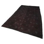 185x325 cm Geometrik Kilim Siyah Geometrik Yün El Dokuma Modern Geometrik Etnik Eskitme Desenli Boho Oturma Odası Salon Yolluk Koridor Mutfak Halısı