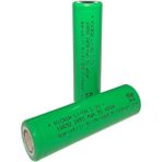 18650 3.7V (Volt) 2450 Mah 5c Lityum Şarj Edilebilir 2 Adet Pil(Batarya) Pil Kutusu Hediyeli - Yeşil
