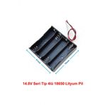 18650 4Lu Pil Kutusu Seri 4 Adet 14.8V Seri Lityum Lion Batarya Yuvasi Mobil Guc Kaynagi Powerbank