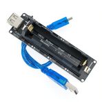 18650 Pil Şarj Kartı V3 Lion Lityum Batarya Güç Kaynağı Powerbank Battery Shield V3 + Micro Usb Kablo