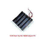 18650 Pil Yuvası 4x Seri