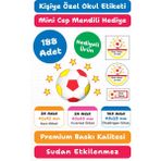188 Adet Kişiye Özel Okul Etiketi | Kalem Defter Kitap Için Isim Yazılabilir Sticker Seti Model:11 - Beyaz