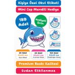 188 Adet Kişiye Özel Okul Etiketi | Kalem Defter Kitap Için Isim Yazılabilir Sticker Seti Model:15 - Beyaz
