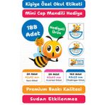 188 Adet Kişiye Özel Okul Etiketi | Kalem Defter Kitap Için Isim Yazılabilir Sticker Seti Model:17 - Beyaz