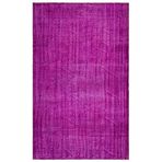 189x303 cm Atina Pembe Vintage Yün El Dokuma Modern Geometrik Etnik Eskitme Desenli Boho Oturma Odası Salon Yolluk Koridor Mutfak Halısı