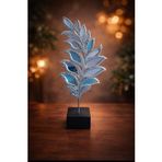 18cm-35cmlik ebatlarda kırılmaz polyester,yaprak desenliaynalı kaideli biblo a-1002