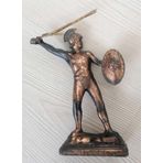 18Cm Metal Leonıdas Bıblo Mıtolojık Savascı Fıguru 300 Spartalı