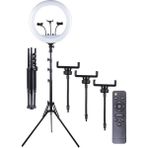 18inç Ring Light Selfie Işığı Tiktok Video Youtube Işığı Tattoo Dövme Işığı Kuaför Makyaj Işığı LED Işık - Beyaz