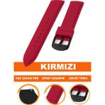 18MM-20MM-22MM-24MM Fossil-Welder-Casio-Seiko-Omega-Armani Saat Uyumlu Silikon Saat Kordonu Kayışı S01A18-03 - 20 mm - 001-Renkli