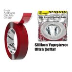 18mm*1.75m Çift Taraflı Silikon Bant