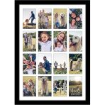 18X16 Kolaj Resim Çerçevesi - (16) 4X6 Resim Çerçevesi Açıklıkları Veya Bir 18X16 Fotoğraf Çerçevesi Olarak Kullanın - Ahşap Tasarlanmış, Cilalı Pleksiglas, Duvar Için Asma Donanımı