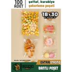 18X30 100AD Kurabiye Şeker Parti Baby Shower Doğum Günü Hediyelik Kendinden Yapışkanlı Jelatin Poşet